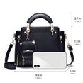 thumbnail image 4 of Monederos y bolsos de moda Xiaoyu para mujer negros, 4 of 8