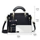 thumbnail image 4 of Monederos y bolsos de moda Xiaoyu para mujer negros, 4 of 8