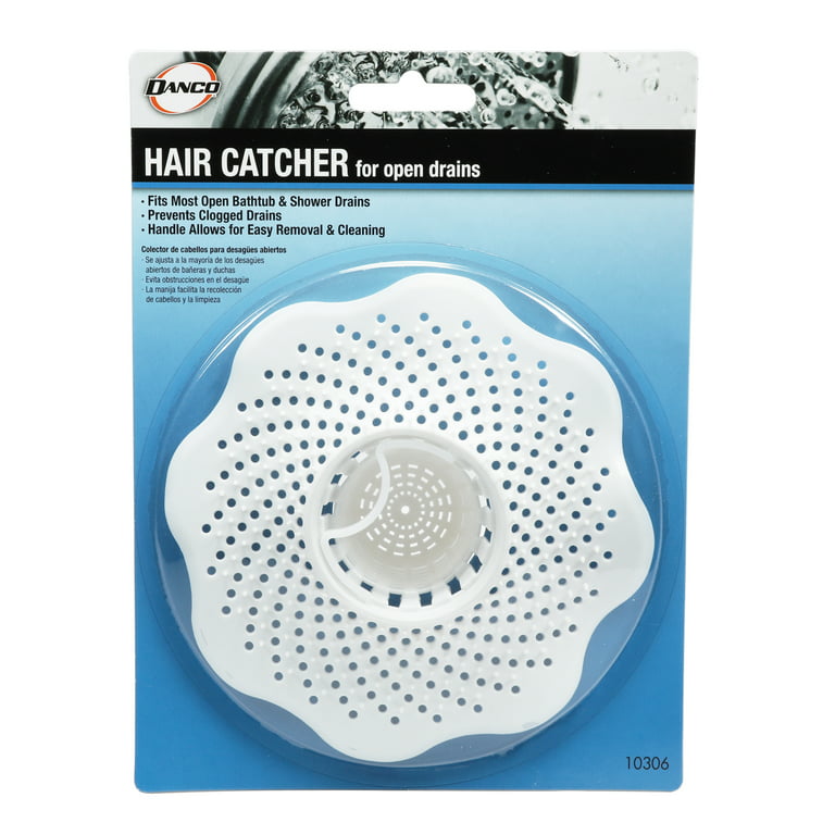 TubShroom Easy-Clean Bathtub Hair Catcher/Sink Strainer, White, for 1.5-in  Drain