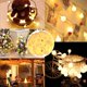 thumbnail image 4 of Guirnalda de luces LED de 6 metros con 40 LED, 8 modos, funciona con pilas, resistente al agua, con temporizador remoto para camping, dormitorio y decoración navideña., 4 of 5