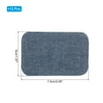 thumbnail image 2 of Uxcell Denim Iron-on Patches 12 Pcs Sew-on Fabric Patches for Jeans Clothing Repair Shades Decoration Kit Blue 3 x 1.9", 2 of 5