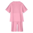 thumbnail image 6 of piuwrlz Shirt and Short Pants Set Baby Boys Girls Solid Color Cotton Summer Children's Set Pink Size 5-6 Years, 6 of 9