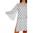 thumbnail image 4 of Moomaya Kimono Sleeve Mini Kurta Summer Tunic Printed Short Kurtis For Women, 4 of 5