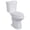 19' H, variant on 19in/21in Toilet. Round/Elongated Toilets For Bathrooms. ADA Toilet With Dual Flush. Top Switch Toilets For Bathrooms With Soft Close Seat. Universal Height With 1.28 Siphonic Flush Cotton White