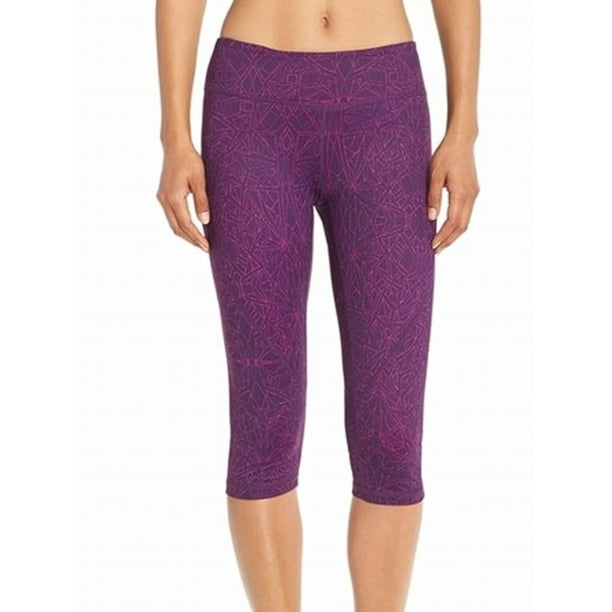 Zella Zella NEW Purple Womens Size XL Slim Fit Capris Athletic