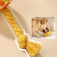 thumbnail image 5 of Squeaky Plush Dog Ball Toy with Durable Rope, Interactive Stuffed Animal for Teeth Cleaning, Boredom Relief Training Teether Pet Supplies for Small and Medium Breeds, 5 of 6