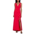 thumbnail image 1 of Betsy & Adam Womens Ruffle Gown Dress pink 6, 1 of 1