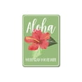 thumbnail image 2 of Aloha Flower Novelty Decor, Metal Wall Sign - 10x14 Inches, 2 of 4