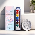 thumbnail image 3 of NWOKYZGH Heart-shaped Watercolor Paint Set, 3 of 9