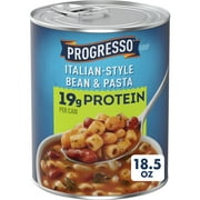 Progresso Italian-Style Bean & Pasta Protein Soup, Vegetarian, 18.5 oz.