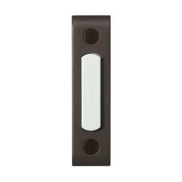 Heath Zenith Heath Zenith Oil-Rubbed Bronze Metal Wired Lighted Push Doorbell Button