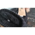 thumbnail image 2 of Timberland Heavy Wool Knit Black Fur Lined Pom Pom Beanie Size One, 2 of 2