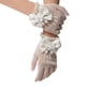 thumbnail image 1 of Niñas Boda Princesa Guantes Malla Bowknot Fiesta Niños Cumpleaños Ceremonia Celebración Accesorios Chica Rendimiento Guante Speravity BA000516-00, 1 of 6