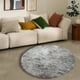 thumbnail image 4 of Fiudx Alfombra Redonda Teñida, Suave Lana Sintética, Diseño Cómodo y Acogedor, Ideal para Sala de Estar o Dormitorio, Fácil de Limpiar, Multiusos, Tamaño 60 Cm., 4 of 4
