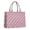 Pink Cartoon Unicorn, variant on Large Capacity Tote Bag,Pink Cartoon Unicorn Flower Pattern Handbag Fashion Luxury Tote Bag,15.7"x13"x 5.1" Inches,Laptop Compatible