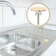 thumbnail image 3 of Tapa de orificio de fregadero de metal: Tapón de lavabo de acero inoxidable para grifo de baño, tapa de orificio de encimera, protector antidesbordamiento para sellar el lavabo., 3 of 7
