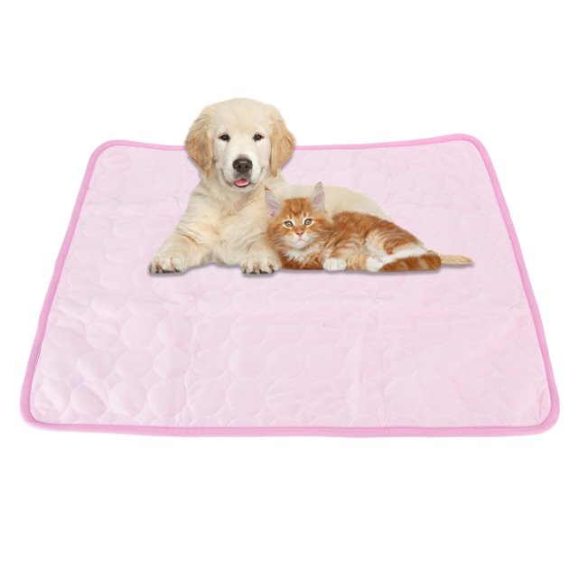 Pet Ice Silk Cooling Pad, Strong Water Absorption Easy To Clean Professional Design Foldable Pet Cooling Mat Comfortable For Outdoor For Dogs For Cats S,M,L,XL