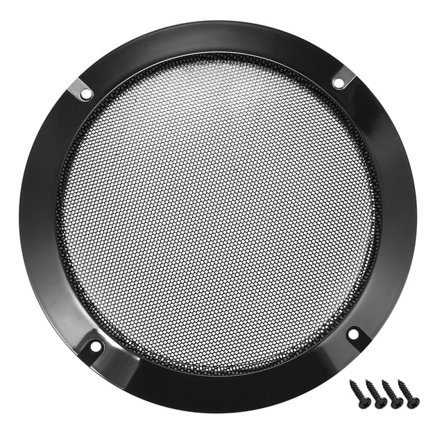 Rejilla de altavoz de 10" Malla Circular Decorativa Guardias Protectores Accesorios de Audio Negro