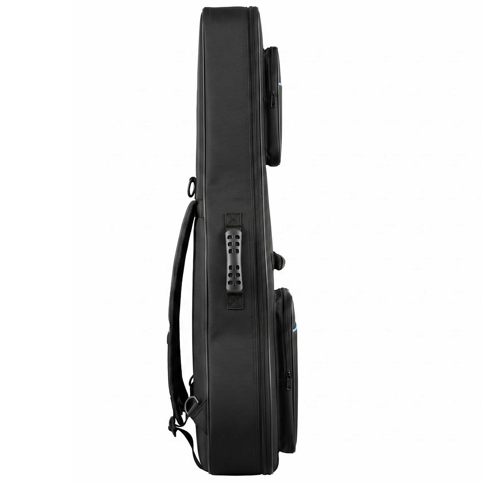 600D Oxford Cloth Electric Guitar Bag Black With Blue Line