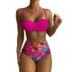 thumbnail image 1 of MKLEKYY Trajes De Baño Completo Mujer Womens Bikini Sets High Waisted Two Piece Swimsuits Floral Print Swimwear Swimsuits, 1 of 5