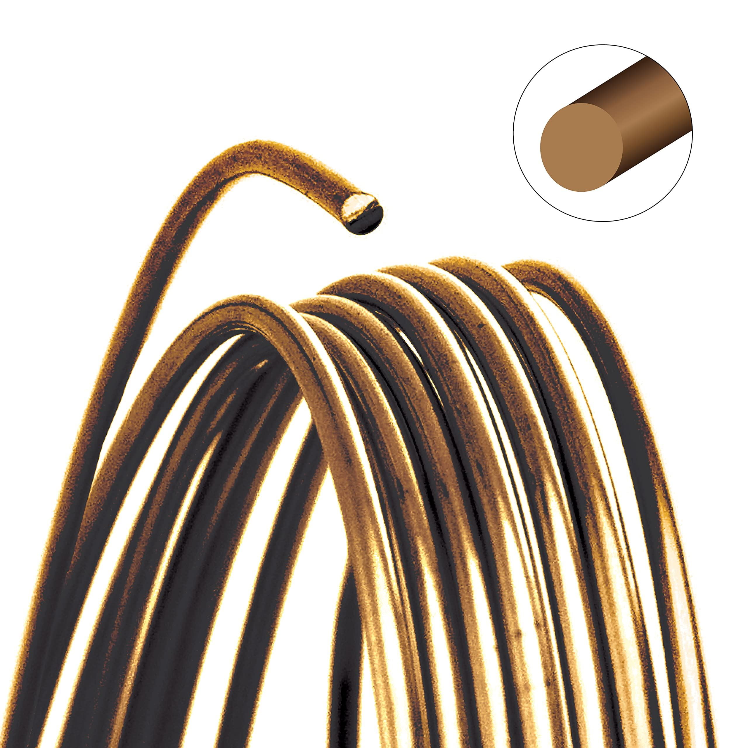 BARE COPPER 16 Gauge Round Wire / 10 Foot Roll / Artistic Wire – StravaMax  Jewelry Etc