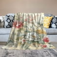 thumbnail image 2 of ARISTURING Floral Spring Vintage Wild Flowers Decor Flannel Blanket for Bed All Seasons Super Soft Blanket 60x80in, 2 of 6