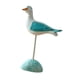 thumbnail image 4 of Figura de gaviota de madera, estatua de aves marinas, estatua de gaviota, decoración costera para oficina Azul, 4 of 9