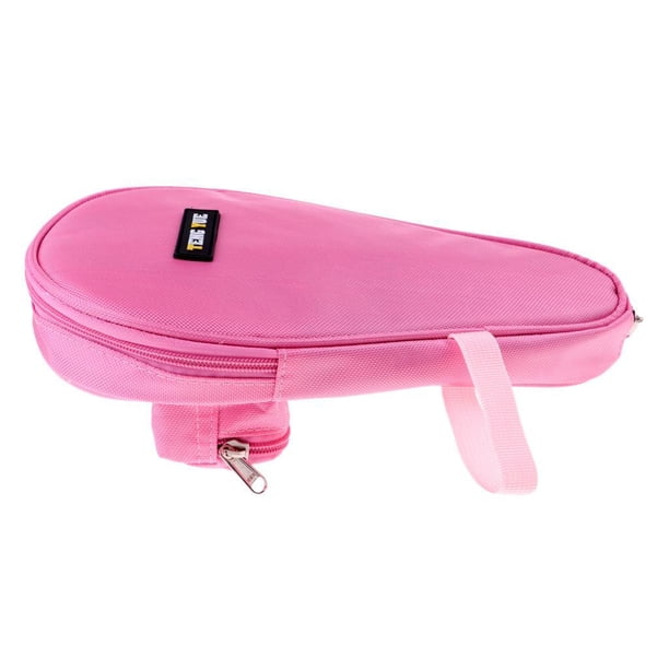 Eigraketly Raqueta de tenis de Ping Pong Paddle Bag Cover Ball Storage Bag Tenis de Rosa