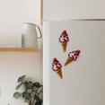 thumbnail image 1 of Ctnporpo Creative Refrigerator Stickers Simulation Food Food Play Stickers Message Stickers Stickers Refrigerator Decoration Three Resin Magnets Wall Stickers, 1 of 7