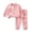 Sets-28Pink, variant on LEKWK 2-Piece Jogger Set for Girls Crew Neck Sweatshirt Satin Bow Accents Matching Sweatpants Soft Breathable Cotton Daily Casual Playwear Outfits Set