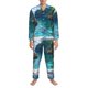 thumbnail image 3 of Balery Tropical Paradise Window View Pijama para Hombre de Dos Piezas con Manga Larga, Conjunto de Dormir y Descanso Suave con Bolsillos-Small, 3 of 7