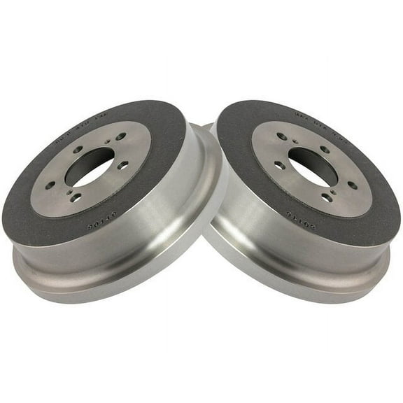 Rear Brake Drum Set 2 Piece - Compatible with 2005 Dodge Grand Caravan