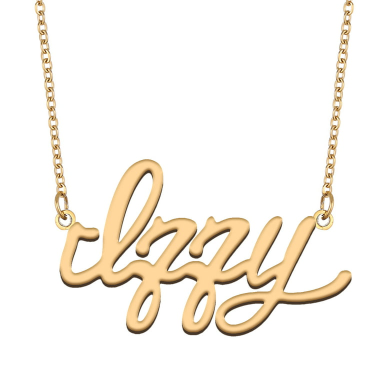 Lucy Chain Necklace with Engravable Tag