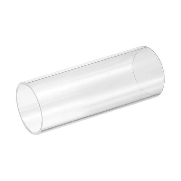 Uxcell Clear Rigid Acrylic Pipe, 34mm(1.34") ID x 40mm(1.57") OD 6" Round Polycarbonate Tube Plastic Tubing for Plumbing, Lighting, Aquarium, DIY Projects