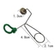 thumbnail image 4 of 2x Clip de sangría del botón del de flauta, almohadilla de goma con incrustaciones, protege el revestimiento de manera más efectiva. Hugo clip de hendidura para botón de flauta, 4 of 10