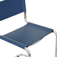 thumbnail image 3 of Breuer Chair Company Mart Stam Cantilever Side Chair w/ Chrome Steel Frame & Blue Bonded Leather by Furnish Theory, 3 of 7
