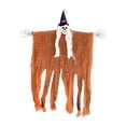 thumbnail image 2 of Gallickan Halloween Decoration Scene Setting Props, Spooky Hanging Witch Pendant, Plastic, Orange, 1pc, 2 of 7