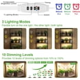thumbnail image 3 of Grow Light Strip for Indoor Plants Full Spectrum LED Bright Grow Lamp with Auto On/Off Timer H Dimmable Brightness s, 3 of 7