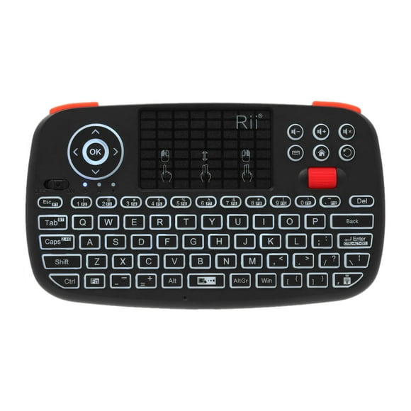 Rii i4 Mini Wireless Keyboard & 2.4GHz Dual Modes Handheld Fingerboard Backlit Mouse Touchpad Remote Control Compatible with Windows / Android