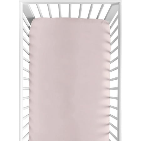 UPC: 0846480083993 | Desert Sun and Mountain Solid Mauve Fitted Crib Sheet by Sweet Jojo Designs