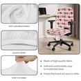 thumbnail image 7 of SCRAWLGOD 2 PCS Anti-Dust Cover for Office Chair Seat Comfy Non-Slip Desk Chair Seat Protector Breathable Stain Resistant Gaming Chair Slipcovers, Love Spots Stripe Red Pink White, 7 of 7