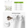 thumbnail image 5 of Spring Flower Vanilla Wildflower Window Curtain Tie Up Curtains for Kitchen Living Room Adjustable Rod Pocket Drapes, 5 of 5