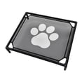 thumbnail image 4 of Refriando cama de mascota elevada cama elevada muebles transpirables y transpirables perros pequeños perros elevados cama para mascotas cama de hamaca patrón de pata, 4 of 8