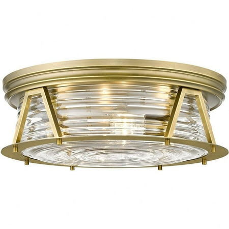 

4 Light Flush Mount in Transitional Style-6.5 inches Tall and 20 inches Wide-Brushed Nickel Finish Bailey Street Home 372-Bel-4652242