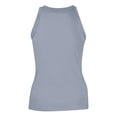 thumbnail image 4 of Womens Tank Tops High Neck Sleeveless Ribbed Tank Casual Basic Thick Strap Slim Fitted Shirts, 4 of 5