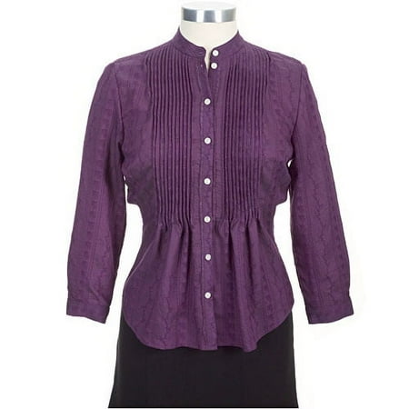 George M.E. - Women's Pintuck Dobby Blouse