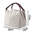 thumbnail image 2 of Bolsa de almuerzo con aislamiento reutilizable, caja de asas más fresca, preparación de comidas para hombres y mujeres, trabajo, picnic o viaje, 2 of 5