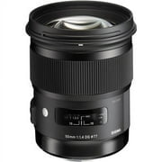 Sigma - 50mm f/1.4 Art DG HSM Lens for Nikon SLR Cameras - Black