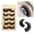 thumbnail image 3 of 5 Paires de Faux Cils 3D Imitation Vison Style Méga-Belle Réutilisable, 3 of 4