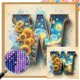 thumbnail image 1 of 5D DIY Taladro Cuadrado AB Parcial Letra W Kit 35x35cm, 1 of 9